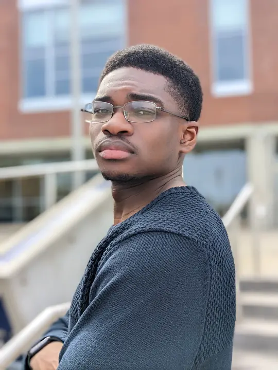 Outdoor portrait with shallow depth of field